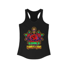 Load image into Gallery viewer, Women&#39;s Racerback Tank Blooming In Christ Love
