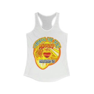 Women's Racerback Tank RESCUED DELIVERED US