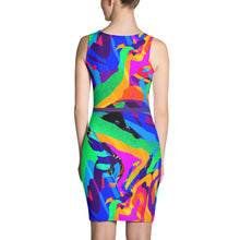 Load image into Gallery viewer, Technical Glitch Tie Dress
