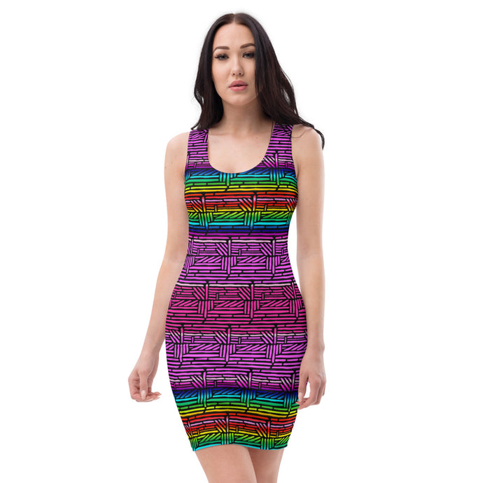 Pink Rainbow Baltik Dress - Sacred Kandy