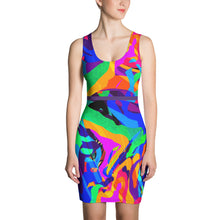 Load image into Gallery viewer, Technical Glitch Tie Dress
