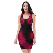 Load image into Gallery viewer, Scarlet Black Stripe Dress
