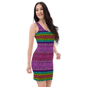 Pink Rainbow Baltik Dress - Sacred Kandy