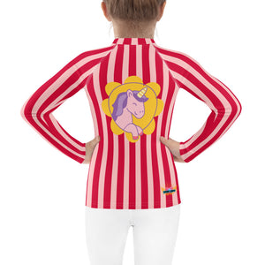 Girl's Rash Guard Popcorn Night Time