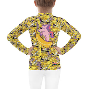 Girl's Rash Guard Go Bananas