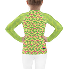 Load image into Gallery viewer, Girl&#39;s Rash Guard Sweet Lime
