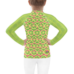 Girl's Rash Guard Sweet Lime