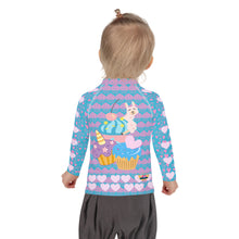 Load image into Gallery viewer, Girl&#39;s Rash Guard Cupcake Dreaming
