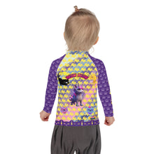 Load image into Gallery viewer, Girl&#39;s Rash Guard Meow Meow
