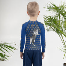 Load image into Gallery viewer, Kids Rash Guard Throw Some Paws
