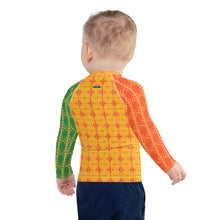 Load image into Gallery viewer, Kids Rash Guard Orange Monster
