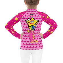 Load image into Gallery viewer, Girl&#39;s Rash Guard Catnicorn Star
