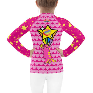 Girl's Rash Guard Catnicorn Star