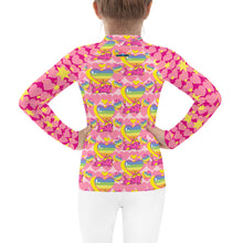 Load image into Gallery viewer, Girl&#39;s Rash Guard Lovely Catnicorn Naps
