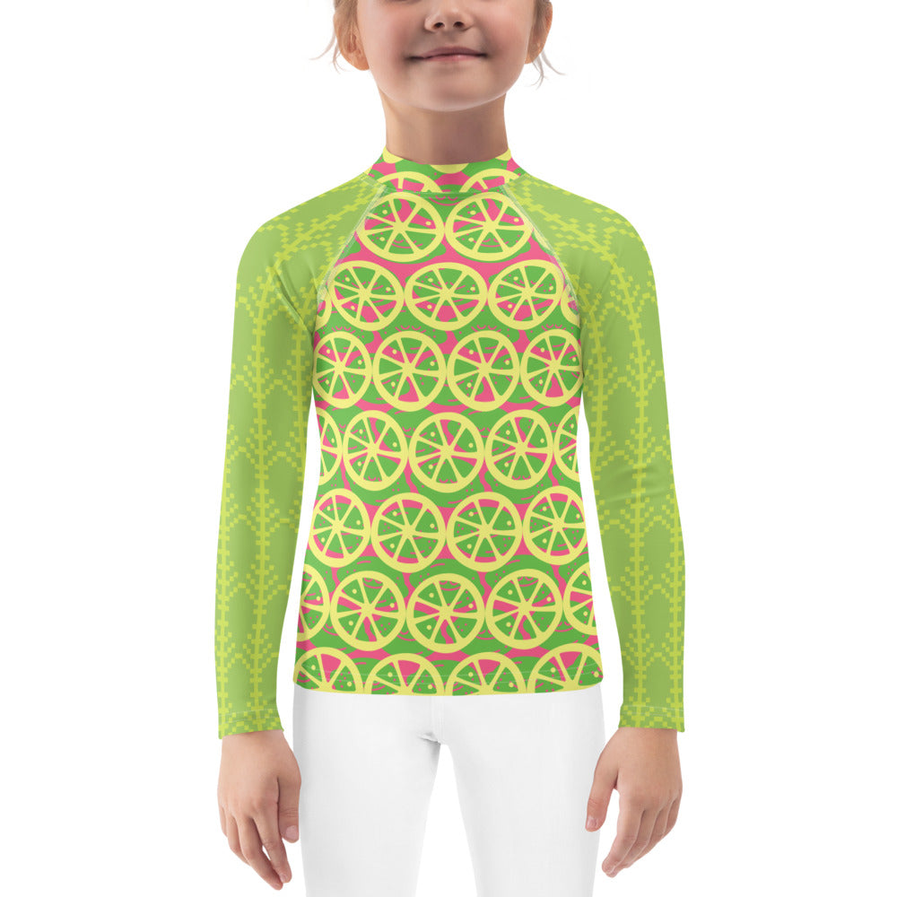 Girl's Rash Guard Sweet Lime