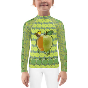 Kids Rash Guard Hey Apple