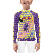 Load image into Gallery viewer, Girl&#39;s Rash Guard Meow Meow
