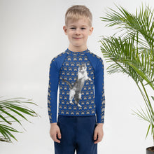 Load image into Gallery viewer, Kids Rash Guard Throw Some Paws
