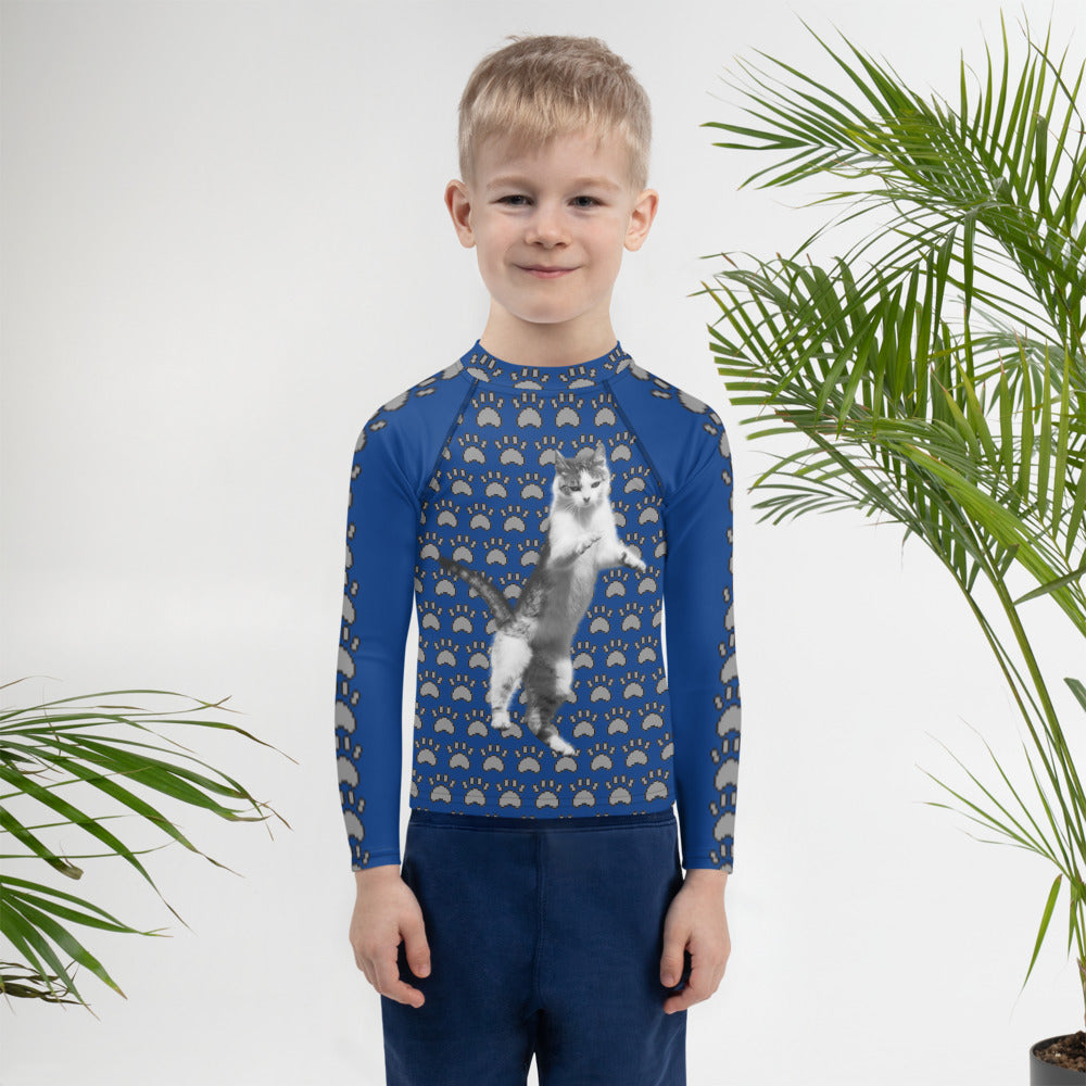 Kids Rash Guard Throw Some Paws