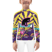 Load image into Gallery viewer, Girl&#39;s Rash Guard Pizza Time
