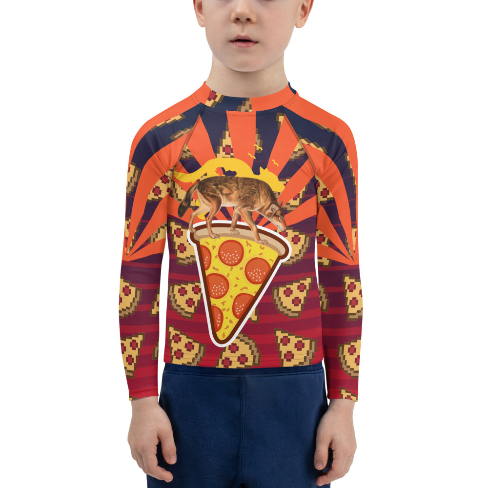 Boy's Rash Guard Pizza Tracks