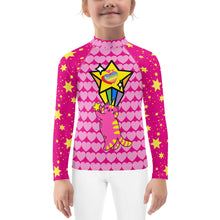 Load image into Gallery viewer, Girl&#39;s Rash Guard Catnicorn Star
