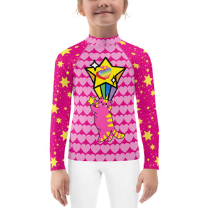 Girl's Rash Guard Catnicorn Star