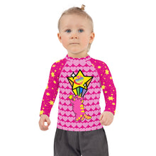 Load image into Gallery viewer, Girl&#39;s Rash Guard Catnicorn Star
