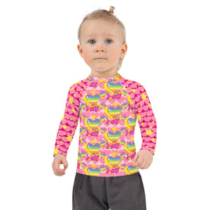 Girl's Rash Guard Lovely Catnicorn Naps