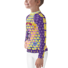 Load image into Gallery viewer, Girl&#39;s Rash Guard Meow Meow
