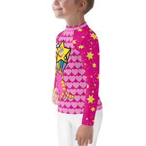 Girl's Rash Guard Catnicorn Star