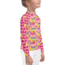 Load image into Gallery viewer, Girl&#39;s Rash Guard Lovely Catnicorn Naps
