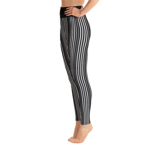 Beetle Black Stripe Yoga Leggings