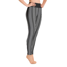 Load image into Gallery viewer, Beetle Black Stripe Yoga Leggings
