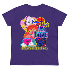 Load image into Gallery viewer, Women&#39;s Midweight Cotton Tee Real Love
