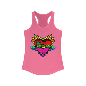 Women's Racerback Tank Borders