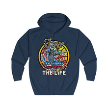 Load image into Gallery viewer, Unisex Hooded Zip Sweatshirt THE LIFE
