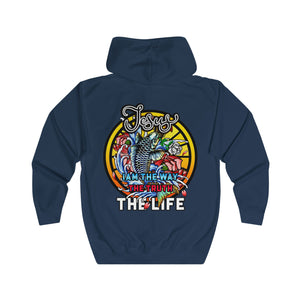 Unisex Hooded Zip Sweatshirt THE LIFE