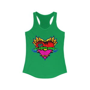 Women's Racerback Tank Borders