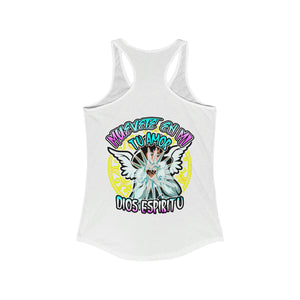 Women's Racerback Tank MUEVETE EN MI