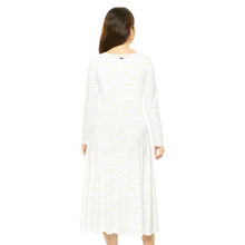 Load image into Gallery viewer, Women&#39;s Long Sleeve Dance Dress White Twinkle
