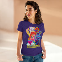 Load image into Gallery viewer, Women&#39;s Midweight Cotton Tee Real Love
