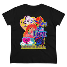 Load image into Gallery viewer, Women&#39;s Midweight Cotton Tee Real Love
