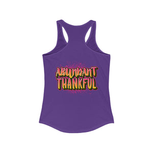 Women's Racerback Tank ABUNDANT THANKFUL