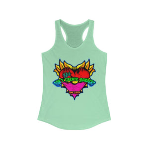 Women's Racerback Tank Borders