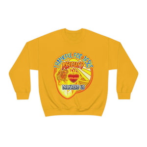 Unisex Heavy Blend™ Crewneck Sweatshirt RESCUED DELIVERED US