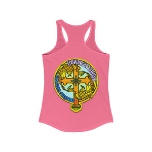 Women's Racerback Tank FLOWING IN CHRIST