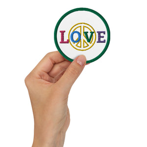 Love Peace Embroidered patch