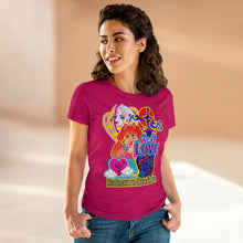 Load image into Gallery viewer, Women&#39;s Midweight Cotton Tee Real Love
