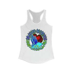 Women's Racerback Tank ORACION REFRESCO DE MI CORAZON